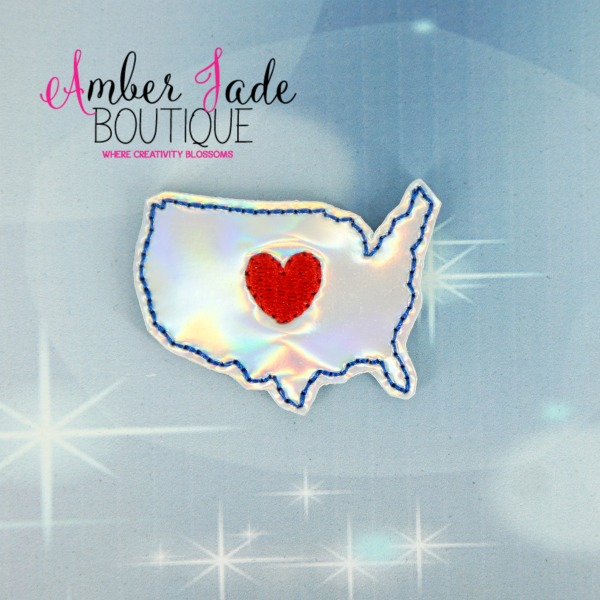 Holographic USA With Heart (ME)