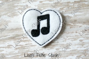 Music Note Heart
